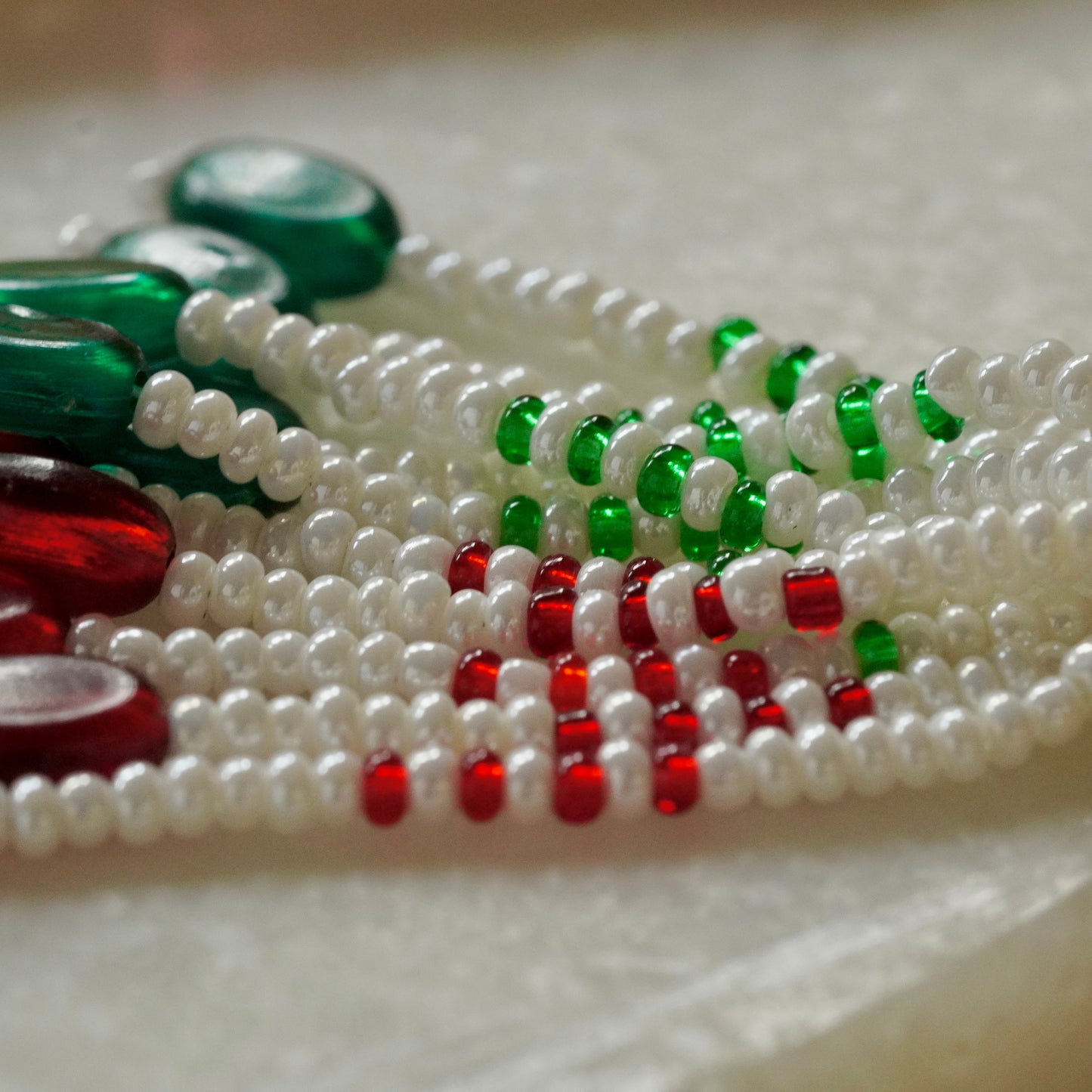 ORN002 Gold Plated 92.5 Silver Firoza and pink, 3-piece Choker strung in precious pearls with earrings