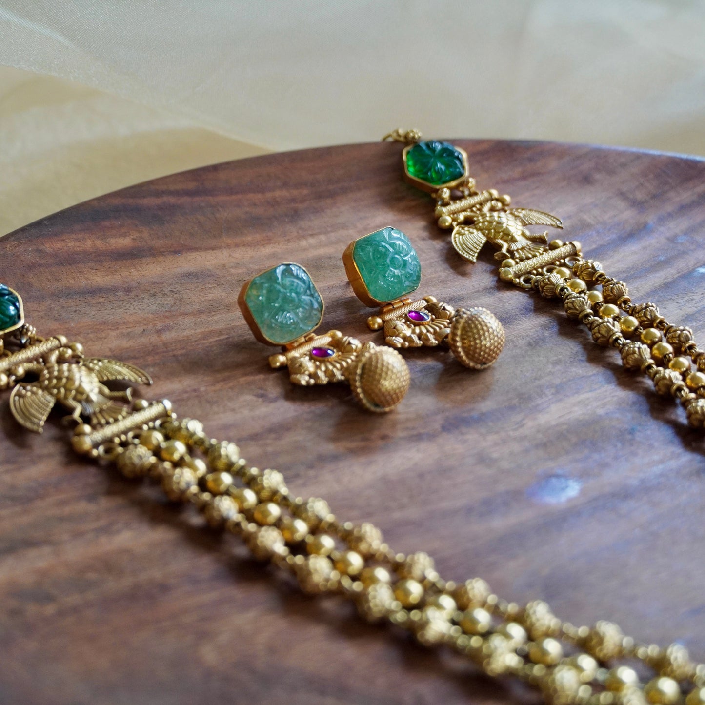 ORN013 Gold Plated 92.5 Silver Mysore Ganda-Berunda haar