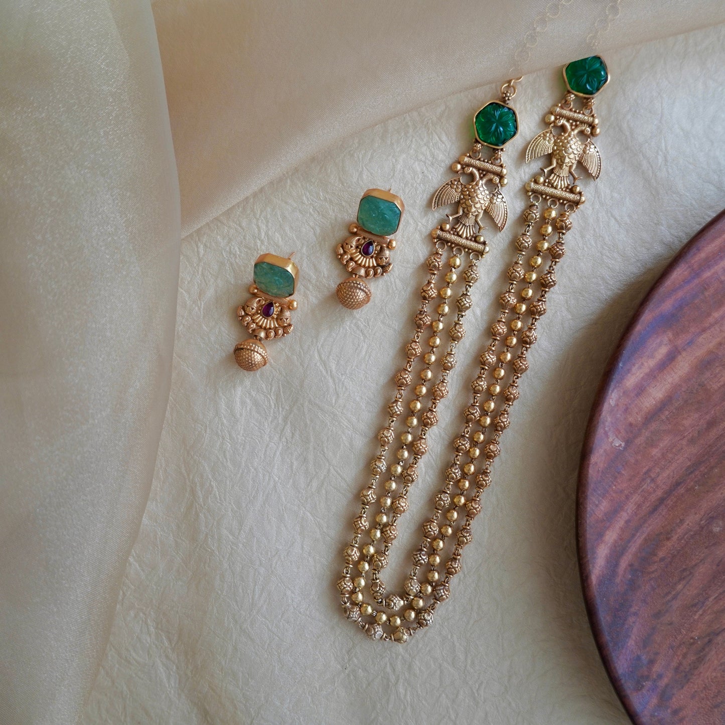 ORN013 Gold Plated 92.5 Silver Mysore Ganda-Berunda haar