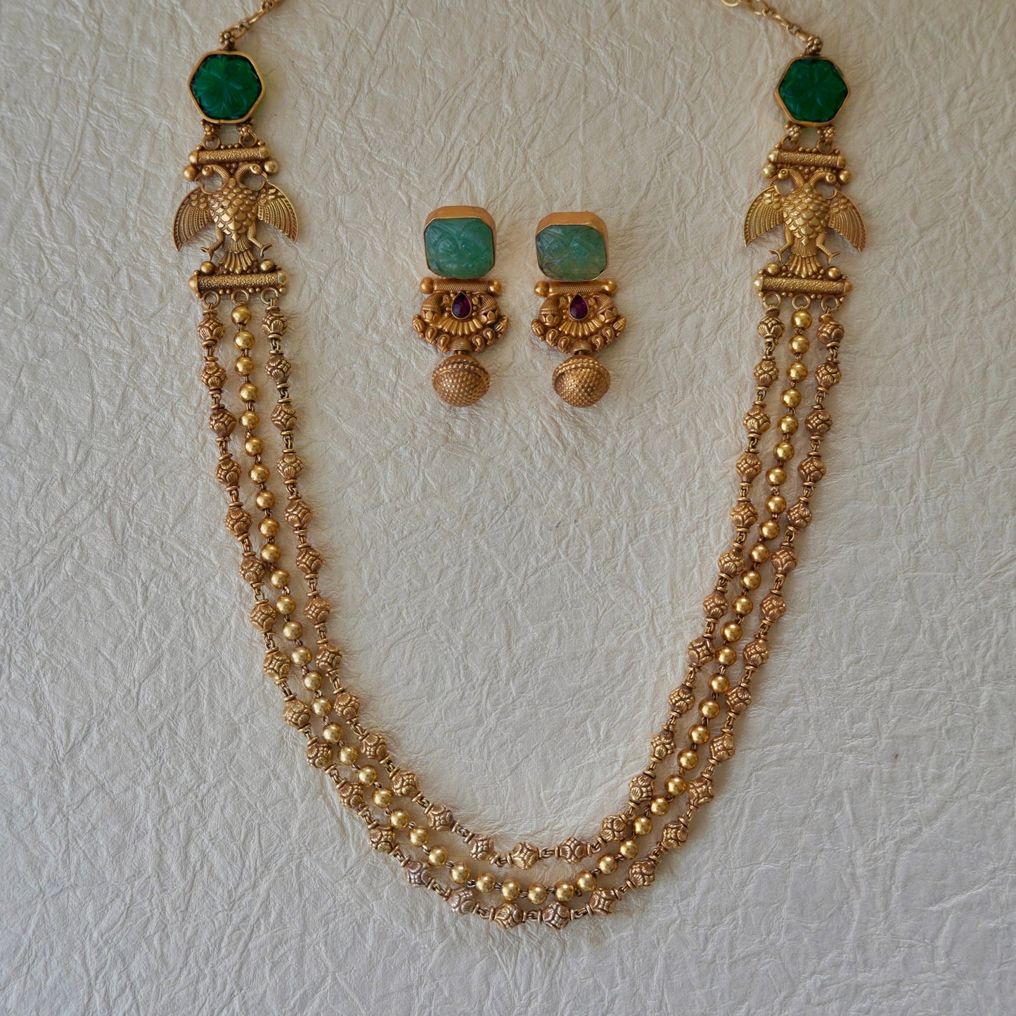 ORN013 Gold Plated 92.5 Silver Mysore Ganda-Berunda haar