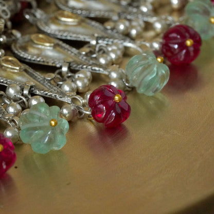 Silver and Gold piece Gadi Choker